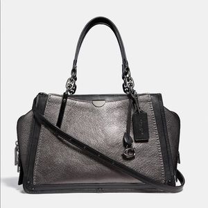 #38546 Coach Dreamer Metallic Graphite-Gunmetal.